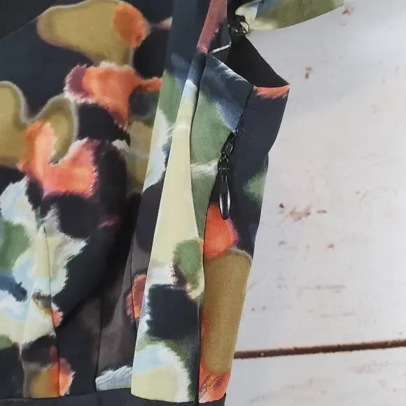 Anthropologie Moulinette Souers Silk Blend Floral Dress 0 - Picture 5 of 7